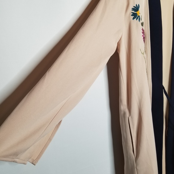 Topshop Tiger Embroidered Long Kimono Duster - Picture 5 of 7